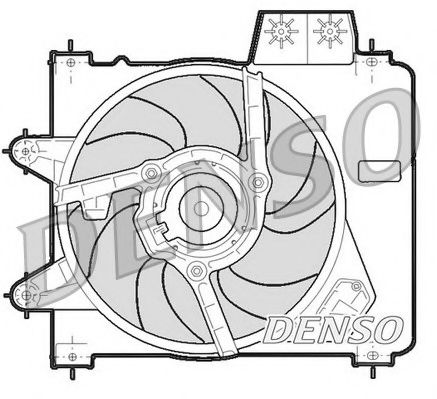 DER09244 NPS Cooling System Fan, radiator