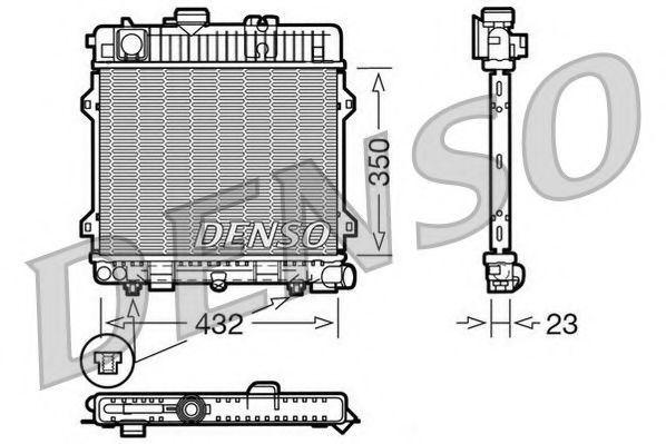 DRM05028 NPS Radiator, engine cooling