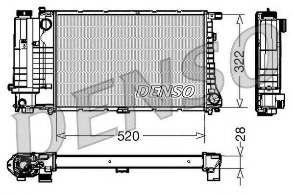 DRM05045 NPS Radiator, engine cooling