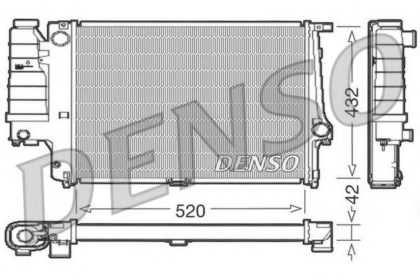 DRM05064 NPS Cooling System Radiator, engine cooling