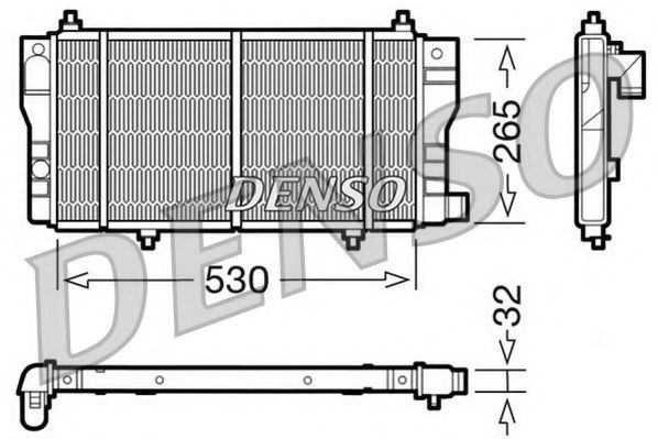 DRM07002 NPS Radiator, engine cooling