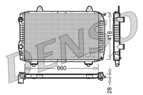 DRM09071 NPS Radiator, engine cooling