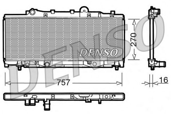 DRM09090 NPS Radiator, engine cooling
