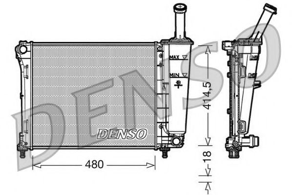 DRM09161 NPS Cooling System Radiator, engine cooling