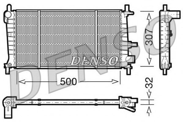DRM10041 NPS Radiator, engine cooling