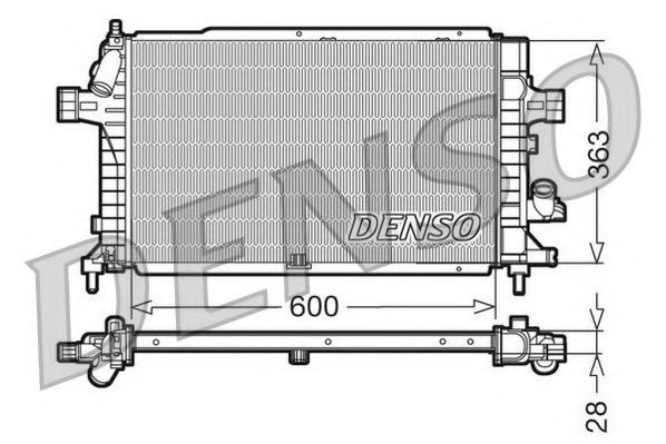 DRM20102 NPS Radiator, engine cooling