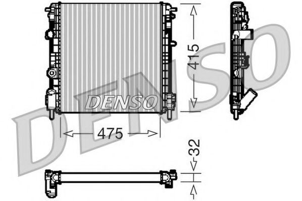 DRM23014 NPS Radiator, engine cooling