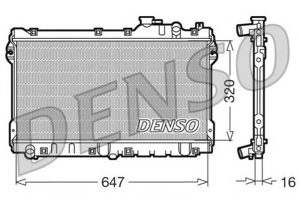 DRM44015 NPS Cooling System Radiator, engine cooling