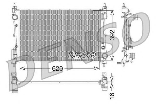 DRM09114 NPS Radiator, engine cooling