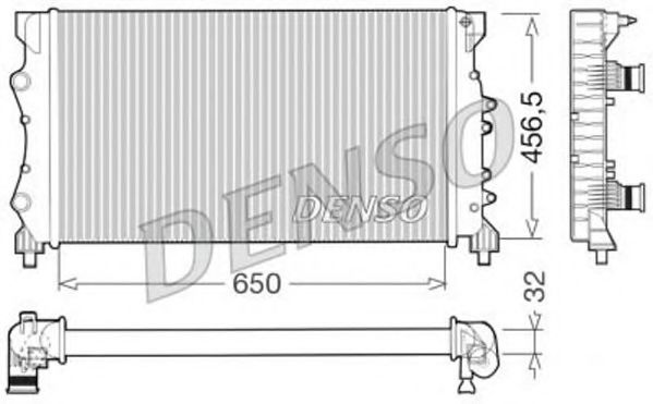 DRM23025 NPS Cooling System Radiator, engine cooling