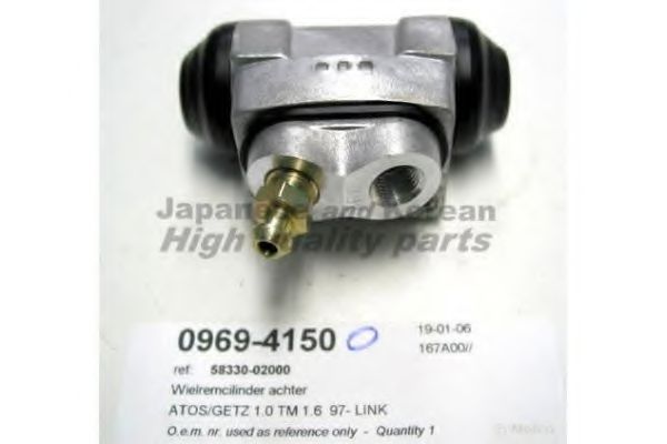 0969-4150O ASHUKI Wheel Brake Cylinder