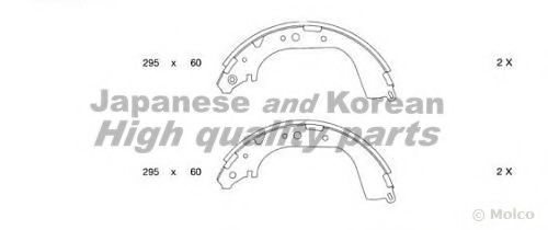 1050-0401 ASHUKI Brake System Brake Shoe Set