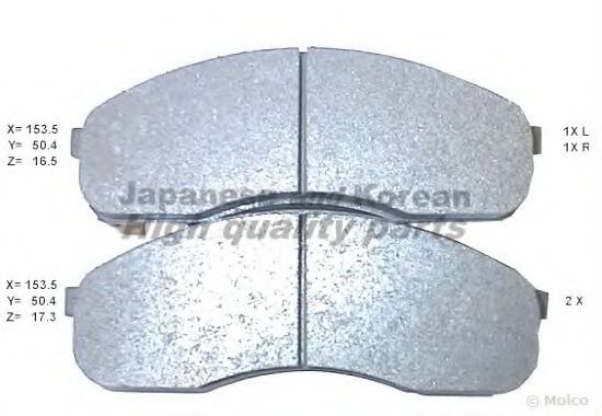 1080-0130 ASHUKI Brake Pad Set, disc brake