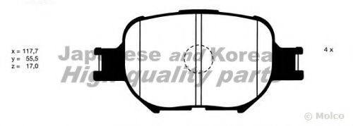 1080-1902 ASHUKI Brake Pad Set, disc brake