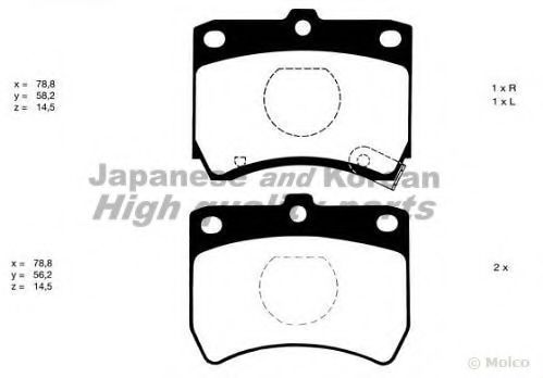 1080-2303 ASHUKI Brake Pad Set, disc brake