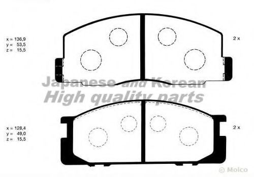 1080-2402 ASHUKI Brake System Brake Pad Set, disc brake