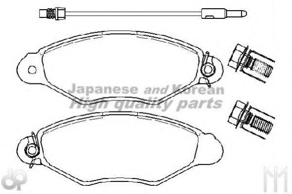 1080-3901A ASHUKI Brake System Brake Pad Set, disc brake