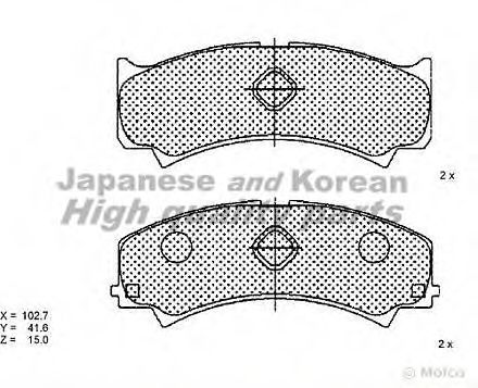 1080-4106 ASHUKI Brake Pad Set, disc brake