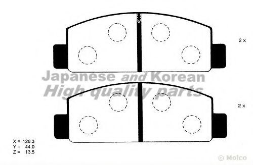 1080-8203 ASHUKI Brake Pad Set, disc brake
