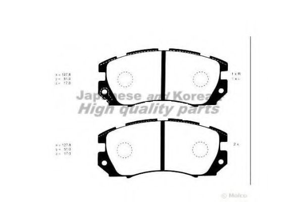 1080-9007 ASHUKI Brake Pad Set, disc brake
