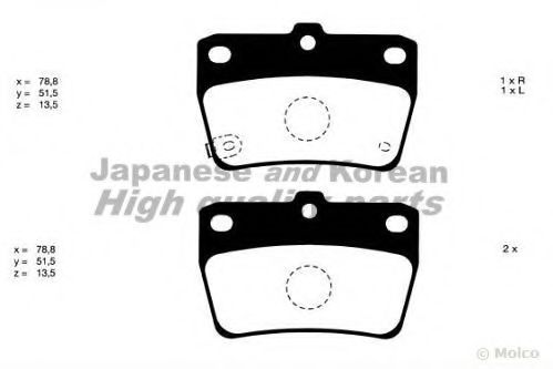 1083-0202 ASHUKI Brake Pad Set, disc brake