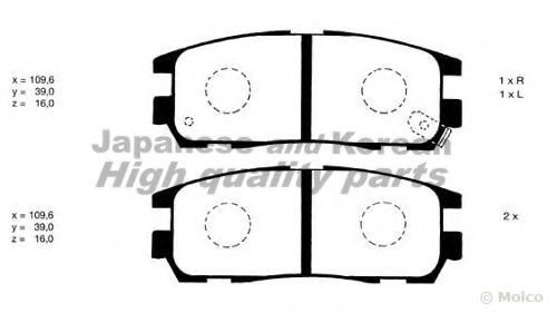 1083-1009 ASHUKI Brake Pad Set, disc brake