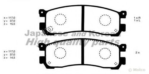 1083-3103 ASHUKI Brake Pad Set, disc brake