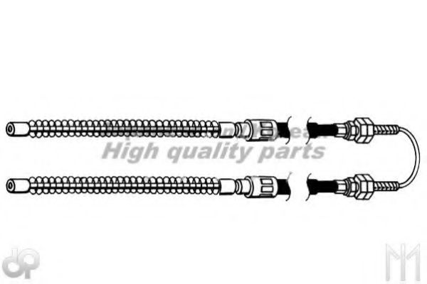 1176-6008 ASHUKI Cable, parking brake