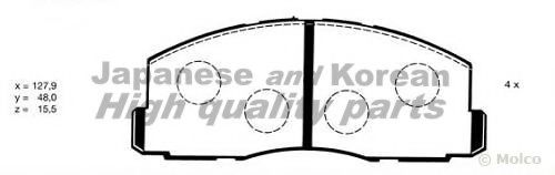 C002-01 ASHUKI Brake Pad Set, disc brake