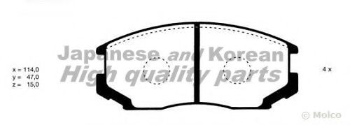 C003-04 ASHUKI Brake Pad Set, disc brake