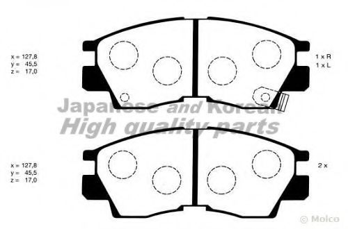 C006-01 ASHUKI Brake Pad Set, disc brake