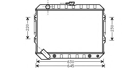 C557-50 ASHUKI Радиатор, охлаждение двигателя