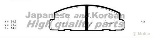 D091-01 ASHUKI Brake System Brake Pad Set, disc brake