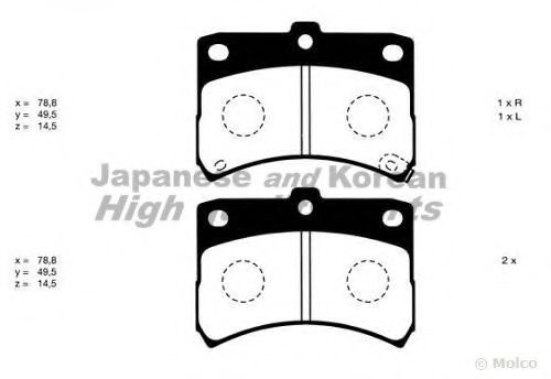 D091-06 ASHUKI Brake Pad Set, disc brake