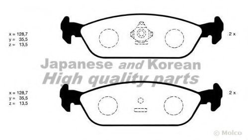 D091-71 ASHUKI Brake Pad Set, disc brake