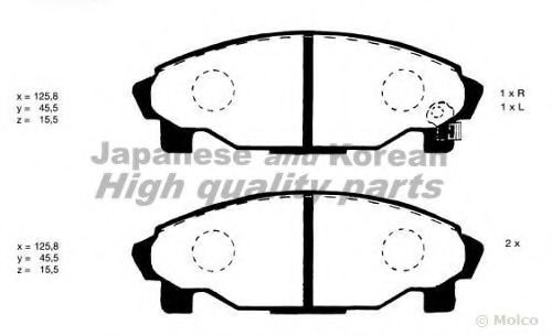 D092-04 ASHUKI Brake Pad Set, disc brake