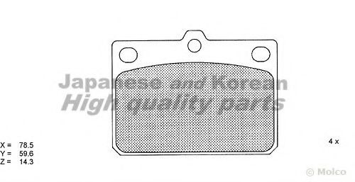 D093-01 ASHUKI Brake Pad Set, disc brake