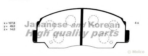 D095-05 ASHUKI Brake System Brake Pad Set, disc brake