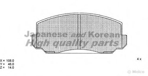 H026-02 ASHUKI Brake Shoe Set