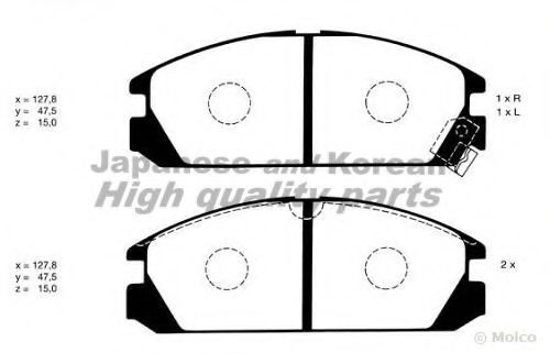 H026-05 ASHUKI Brake Pad Set, disc brake