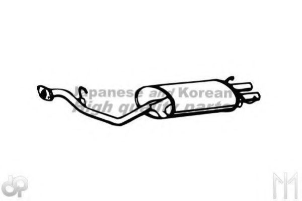 H276-08 ASHUKI Exhaust System End Silencer