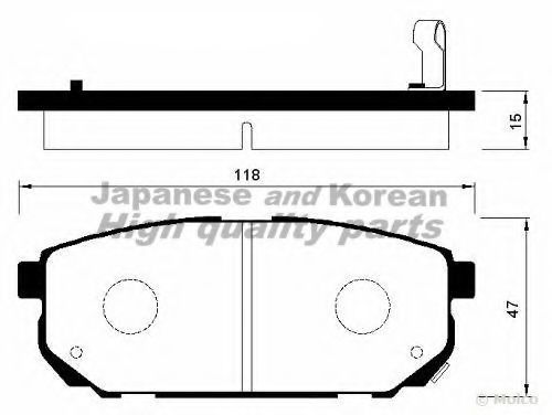 I042-20 ASHUKI Brake Pad Set, disc brake