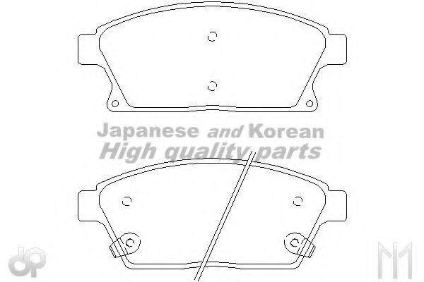J009-55 ASHUKI Brake Pad Set, disc brake
