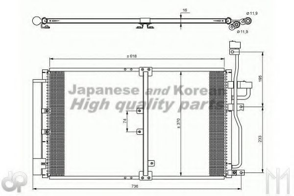 J033-04 ASHUKI Condenser, air conditioning