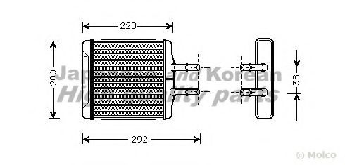 J033-21 ASHUKI Heat Exchanger, interior heating