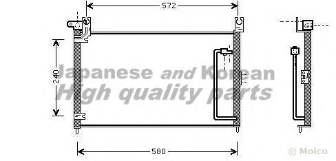 K460-02 ASHUKI Condenser, air conditioning