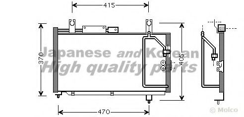 K460-06 ASHUKI Condenser, air conditioning
