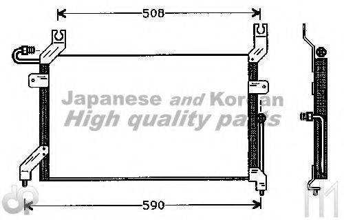 K461-01 ASHUKI Condenser, air conditioning