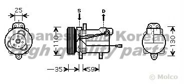 K550-05 ASHUKI Compressor, air conditioning