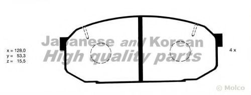 M045-25 ASHUKI Brake Pad Set, disc brake